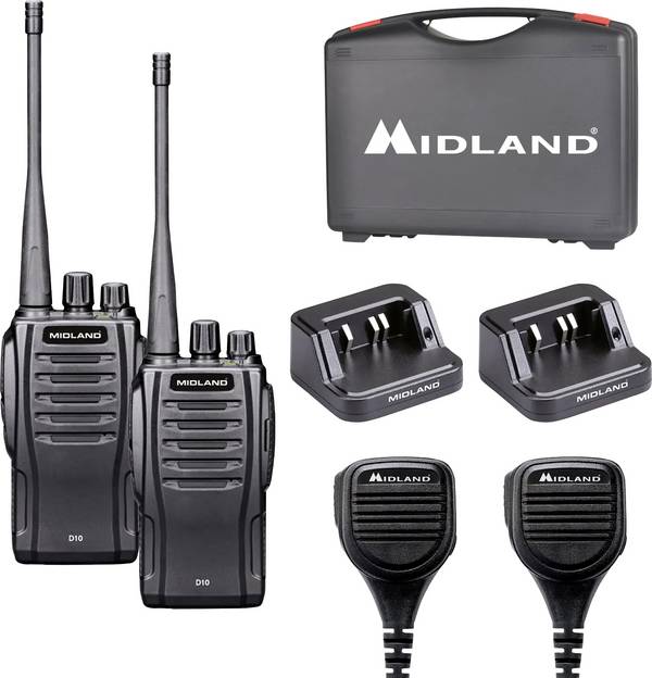 Midland D10 DMR 2er C1600.S2 PMR-walkie talkie Set 2 st