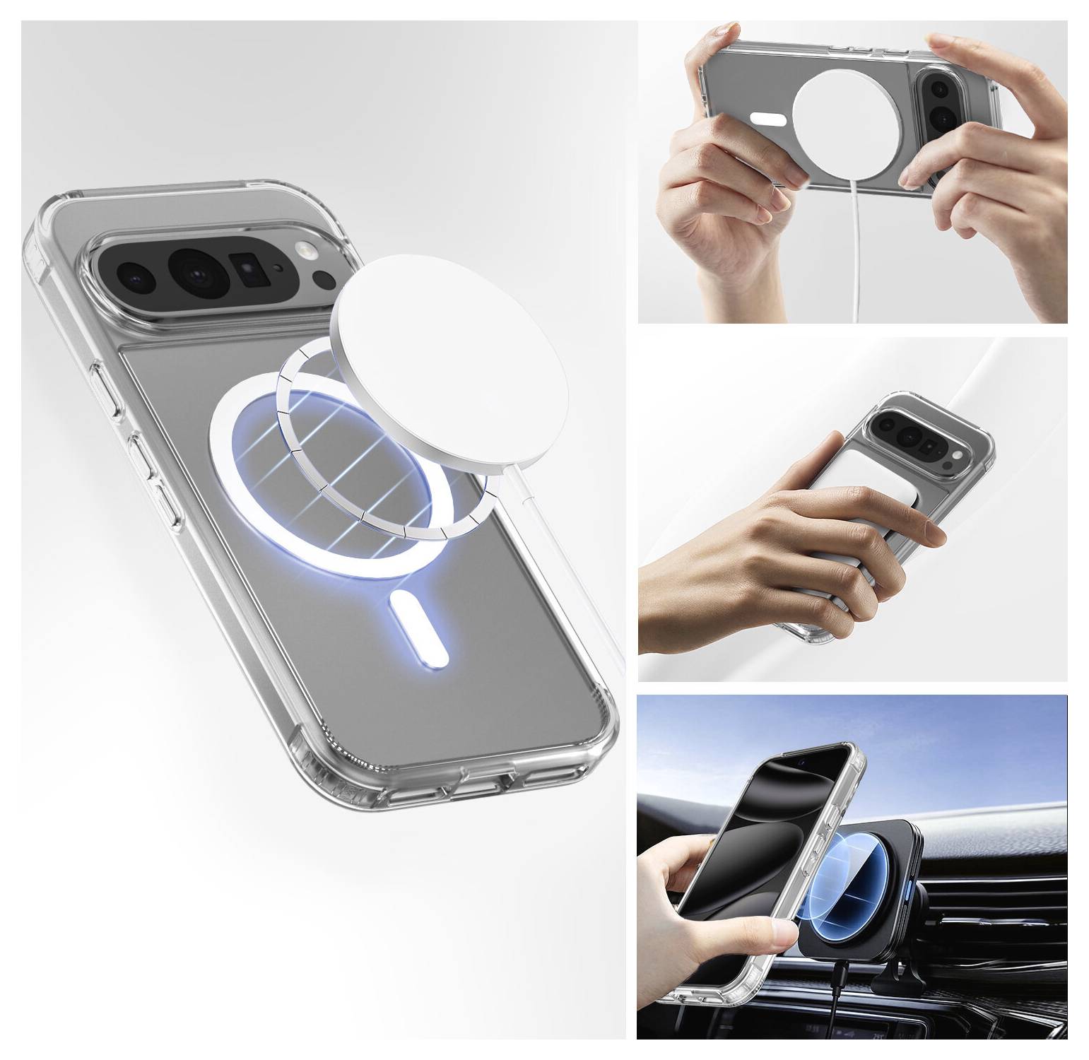 4Smarts 360° Premium Protection Set Fodral + skyddsglas-set Google Pixel 11 Pro, Pixel 11, Pixel 10 Pro, Pixel 10, Pixel-4