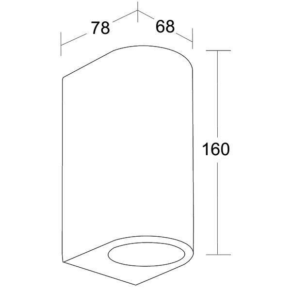 Brumberg 65332180 LED-vägglampa LED GU10 10 W Svart-4