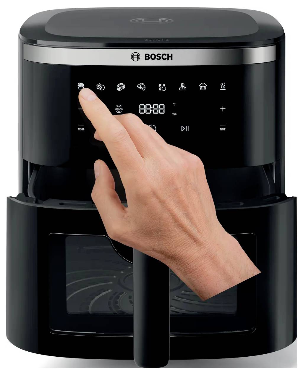 Bosch Serie 6 Varmluftsfritös 7.2 l Svart-3