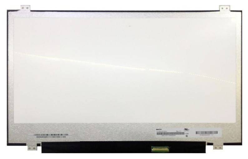 Blank laptop LCD-skärmpanel med ansluten anslutningsremsa på botten