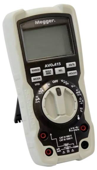 Megger 100JAHREAVO415 Handmultimeter digital CAT III 1000 V, CAT IV 600 V Display (Beräkningar): 6000-1