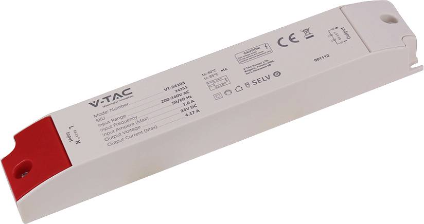 V-TAC VT-24103 LED driver 100 W 4.17 A 24 V 1 st