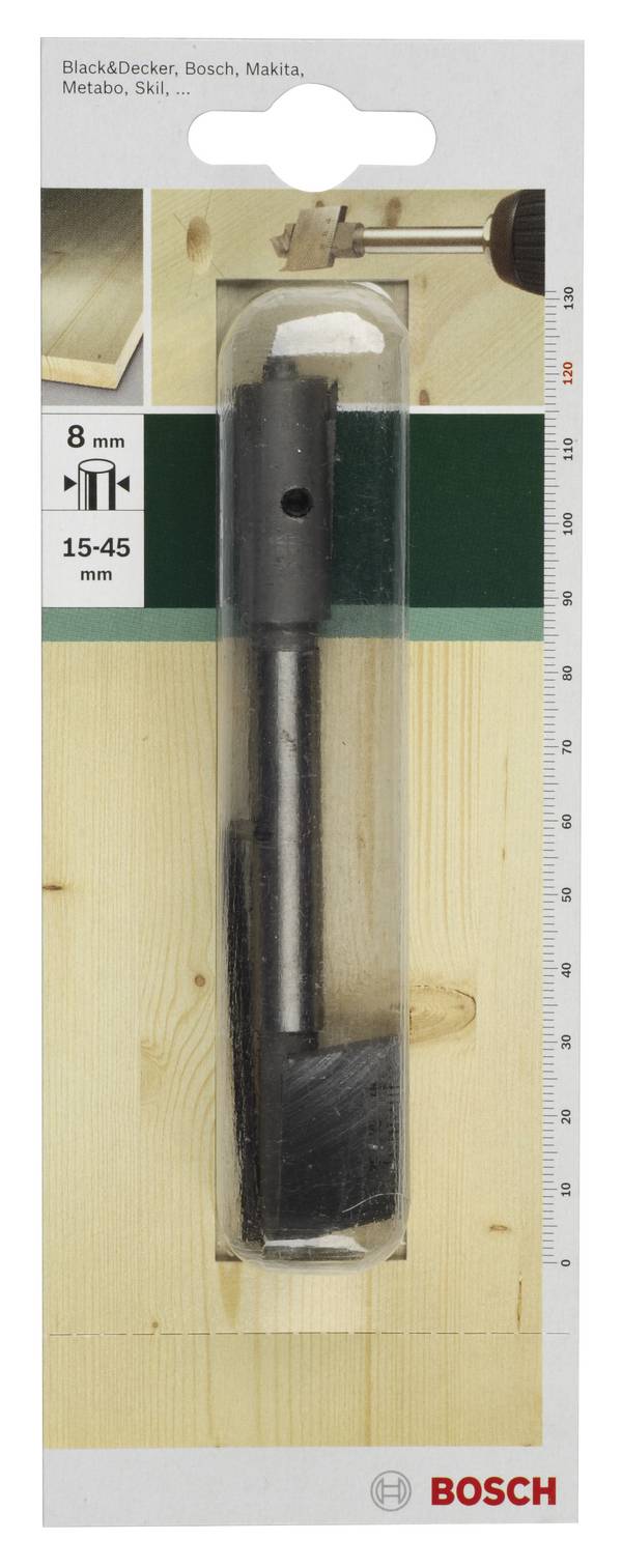 Bosch Accessories 2609255277 Trä-fräsborr  45 mm Total längd 120 mm Cylinderskaft 1 st