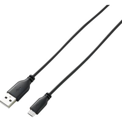 USB-kabel med standard-USB-kontakt till USB-micro-kontakt, lämplig för laddning och dataöverföring mellan enheter.