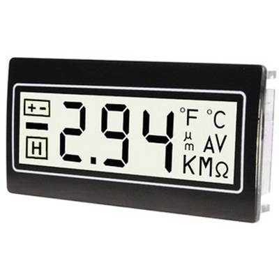 Digital display shows '2.94', next to symbols for temperature, voltage, and resistance.<br><br>Here's the Swedish translation:<br><br>Digitalskärm visar '2.94', bredvid symboler för temperatur, spänning och resistans.