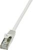 LogiLink CP1062D RJ45 Nätverkkabel, Patchkabel CAT 5e SF/UTP 3.00 m Grå 1 st