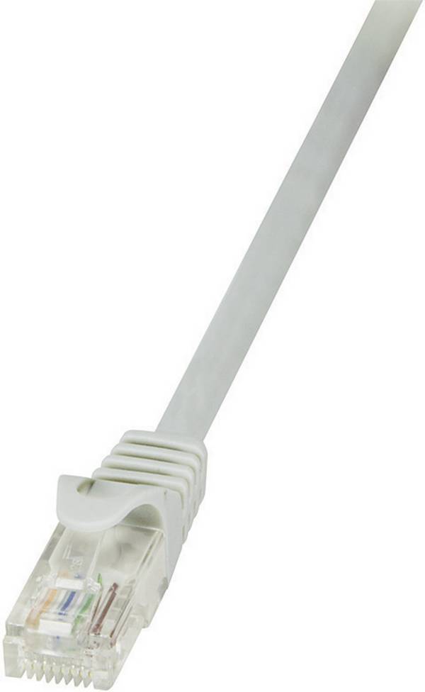 LogiLink CP1102U RJ45 Nätverkkabel, Patchkabel CAT 5e U/UTP 15.00 m Grå 1 st