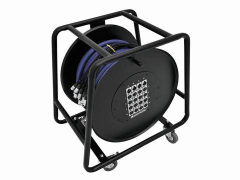 Omnitronic XLR Multicore Kabeltumma 30.00 m Antal ingångar:16 x Antal utgångar:4 x