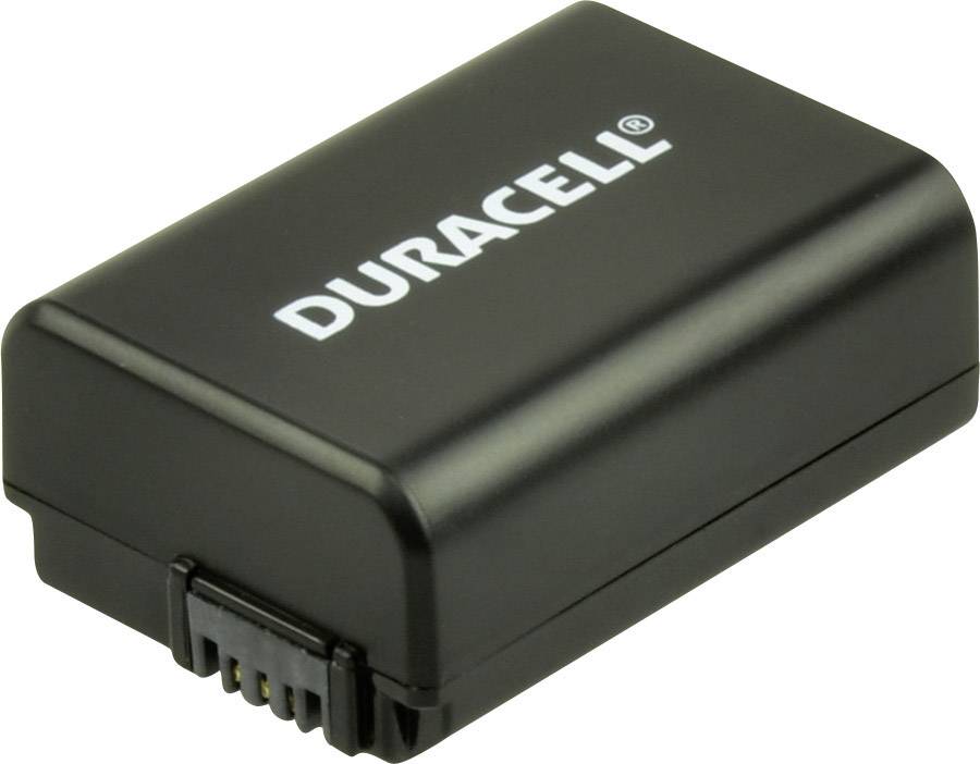 En svart Duracell-batterienhet med vita bokstäver på ovansidan, lämplig för elektroniska enheter.