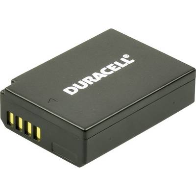 En laddbar Duracell-batteri med guldkontakter, lämplig för elektroniska enheter.