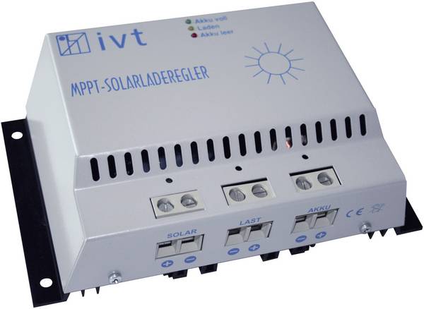 IVT MPPT-Controller Solenergi laddningsstyrenhet Serie 12 V, 24 V 30 A