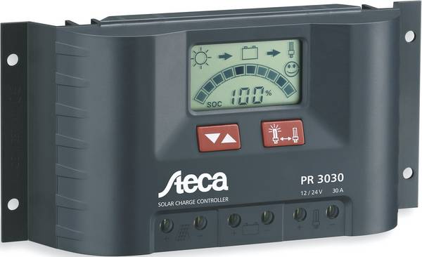 Steca PR 3030 Solenergi laddningsstyrenhet PWM 12 V, 24 V 30 A