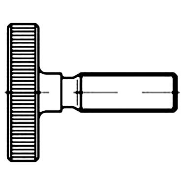TOOLCRAFT  1061587 Räfflade skruvar M5 10 mm  DIN 653   Rostfritt stål  10 st