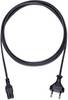 Ström Anslutningskabel [1x Euro-kontakt - 1x Apparat hona C7] 5.00 m Svart Oehlbach Powercord C 7
