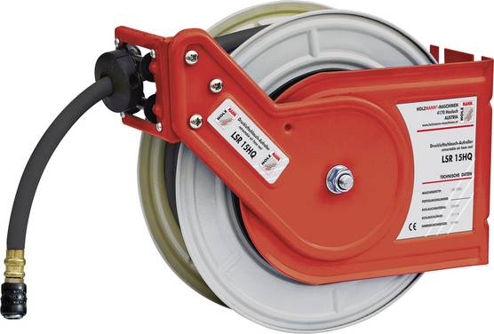 Holzmann Maschinen LSR15HQ Slangupprullare 15 m 10 bar Väggmontering, Takmontering