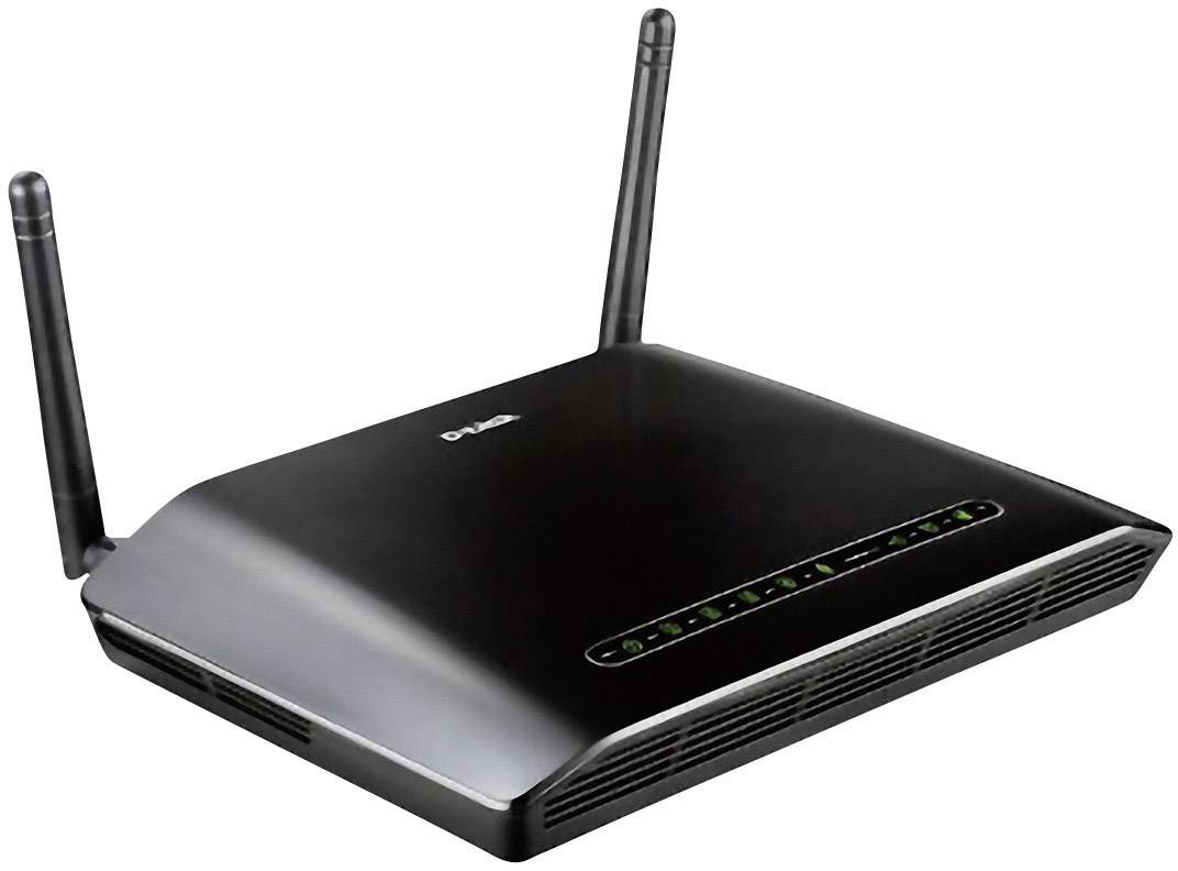 DLink DSL2750B WiFi Router med modem Inbyggt modem ADSL, ADSL2+ 2.4