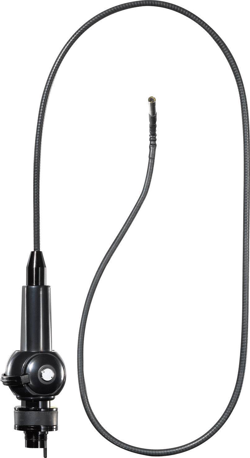 En flexibel endoskoparm visar ett kamera vid en smal, lång kabel. Används vid medicinska undersökningar.