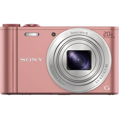 Sony Cyber-Shot DSC-WX350P Digitalkamera 18.2 Megapixel Zoom (optisk): 20 x Rosa  Full HD Video, WiFi