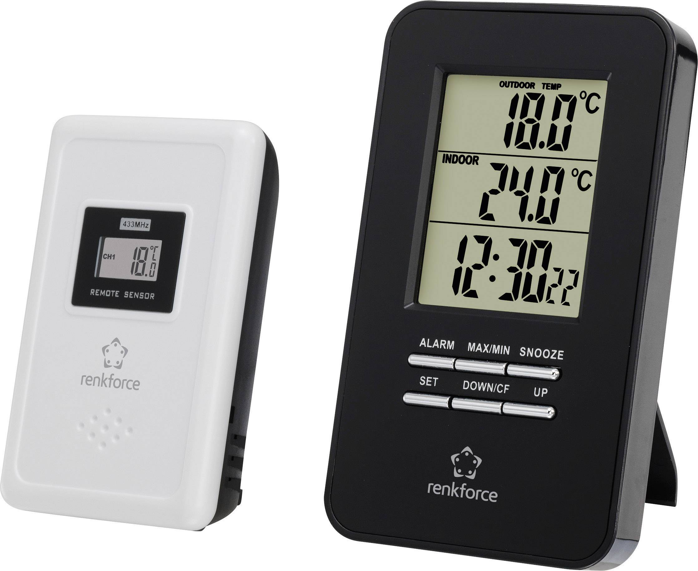 E0101TR Trådlös termometer Svart E0101TR Trådlös termometer Svart