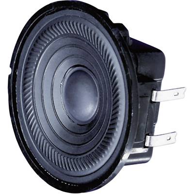 Visaton K 50 - 50 Ohm 2 tum 5 cm Mini-högtalarelement 2 W 50 Ω Svart Plastmembran, UV-beständig