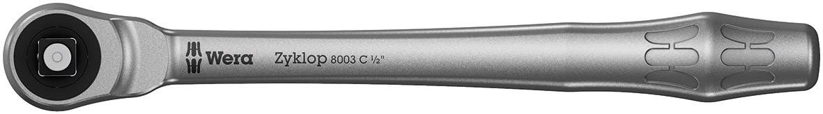 Smal skiftnyckel med ergonomiskt grepp, modell 'Zyklop 8000 C V1', silver, för precisionsarbete i trånga utrymmen.