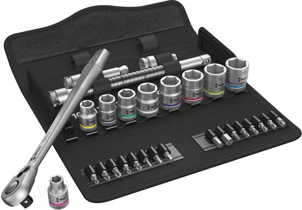 Wera Zyklop Metal 8100 SB 8 Hylsnyckelsats metrisk 3/8" 29 delar 05004048001