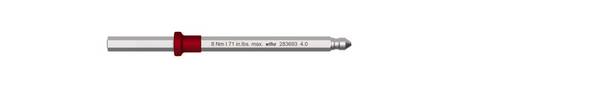 Wiha 38805 Verkstad Inner-sexkantig Utbytbar blad 4 mm 4 mm 4 mm  20 mm Passar till Wiha Torque