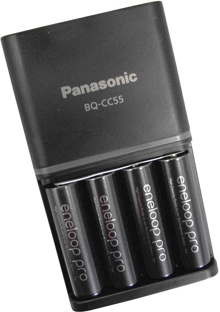 Panasonic BQ-CC55E Batteriladdare NiMH AAA (R03), AA (R6)
