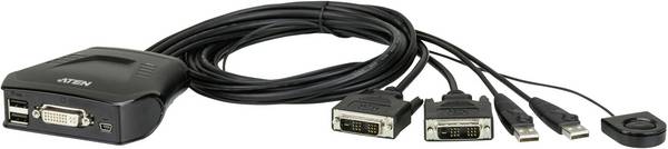 ATEN CS22D-AT 2 Port KVM-switch DVI USB 1920 x 1200 Pixel