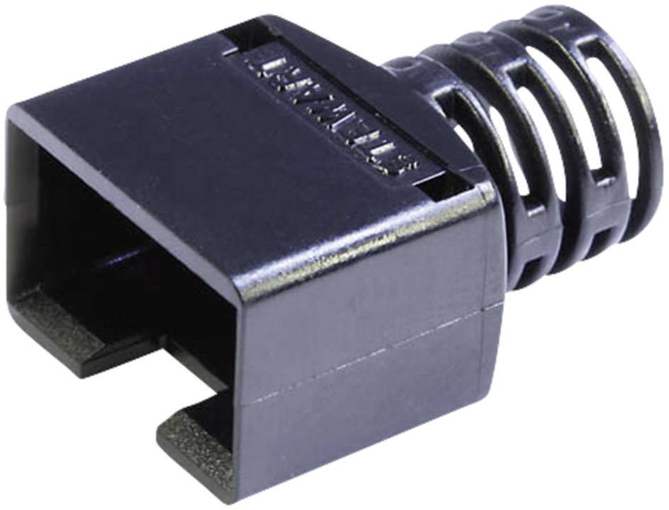 BEL Stewart Connectors 361010-SRX-260-A108 Knäckningsskyddshylsa för kontakt skärmad 361010-SRX-260-A108 Kontakt hane rak Poler: 8P8C Svart 1 st