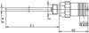 Jumo Temperatursensor 902044/20-380-1003-1-8-100-104 Sensortyp Pt100 Temperaturmätningsområde (intervall)-50 till 200 °C Sensor-Ø 8 mm Kalibrerad (ISO)