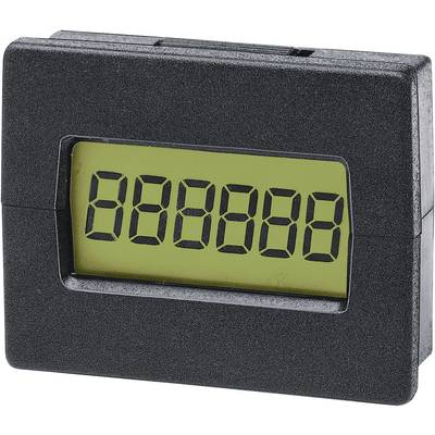 Svart digital display med sexsiffrig numerisk visning, alla siffror visas som noll.