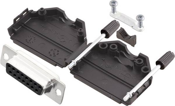 MH Connectors MHDPPK15-DB15S-K D-Sub honkontakt set 180 ° Antal poler: 15 Lödhona 1 st