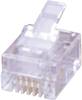 MH Connectors MHRJ114P4CR RJ10-modulärkontakt 6510-0104-02 Kontakt hane rak Poler: 4P4C Transparent 1 st