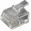 MH Connectors MHRJ126P4CR RJ11-modulärkontakt 6510-0104-03 Kontakt hane rak Poler: 6P4C Transparent 1 st
