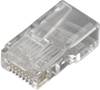 MH Connectors MHRJ458P8CR RJ45-modulärkontakt 6510-0104-01 Kontakt hane rak Poler: 8P8C Transparent 1 st