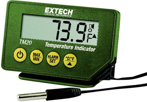 Extech TM20 Temperaturmätare Kalibrerad (ISO) -40 - +70 °C Sensortyp K