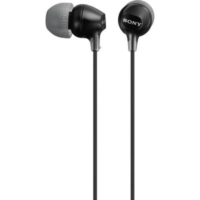Sony MDR-EX15LP In Ear hörlurar Sladd Svart