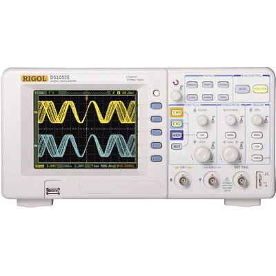 Rigol DS1052E Digitalt oscilloskop 50 MHz 2 kanaler 500 MSa/s 512 kpts 8 Bit Digital lagring (DSO) 1 st