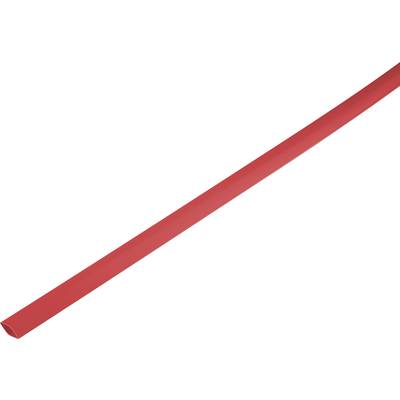 TRU COMPONENTS 1225447 Krympslang utan lim Röd 6.50 mm 3 mm Krympförhållande:2:1 Metervara