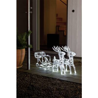 Konstsmide 6192-203 Ren, Släde Kallvit LED Transparent EEK: F (A - G)