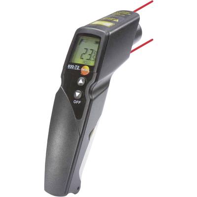 Lätthanterlig infraröd termometer med display som visar '23,9 °C', röd laserpekare för målinriktning, lämplig för exakt temperaturmätning.