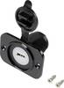 USB-uttag för inbyggnad med dammskyddslock Hona inbyggd vertikal 1-vägs, front rektangulär 43.1 x 60 mm, med blå belysning 1229308 TRU COMPONENTS Innehåll: 1 st