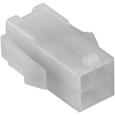 En vit, fyrpolig plastpropp, vanligtvis använd i elektroniska enheter.