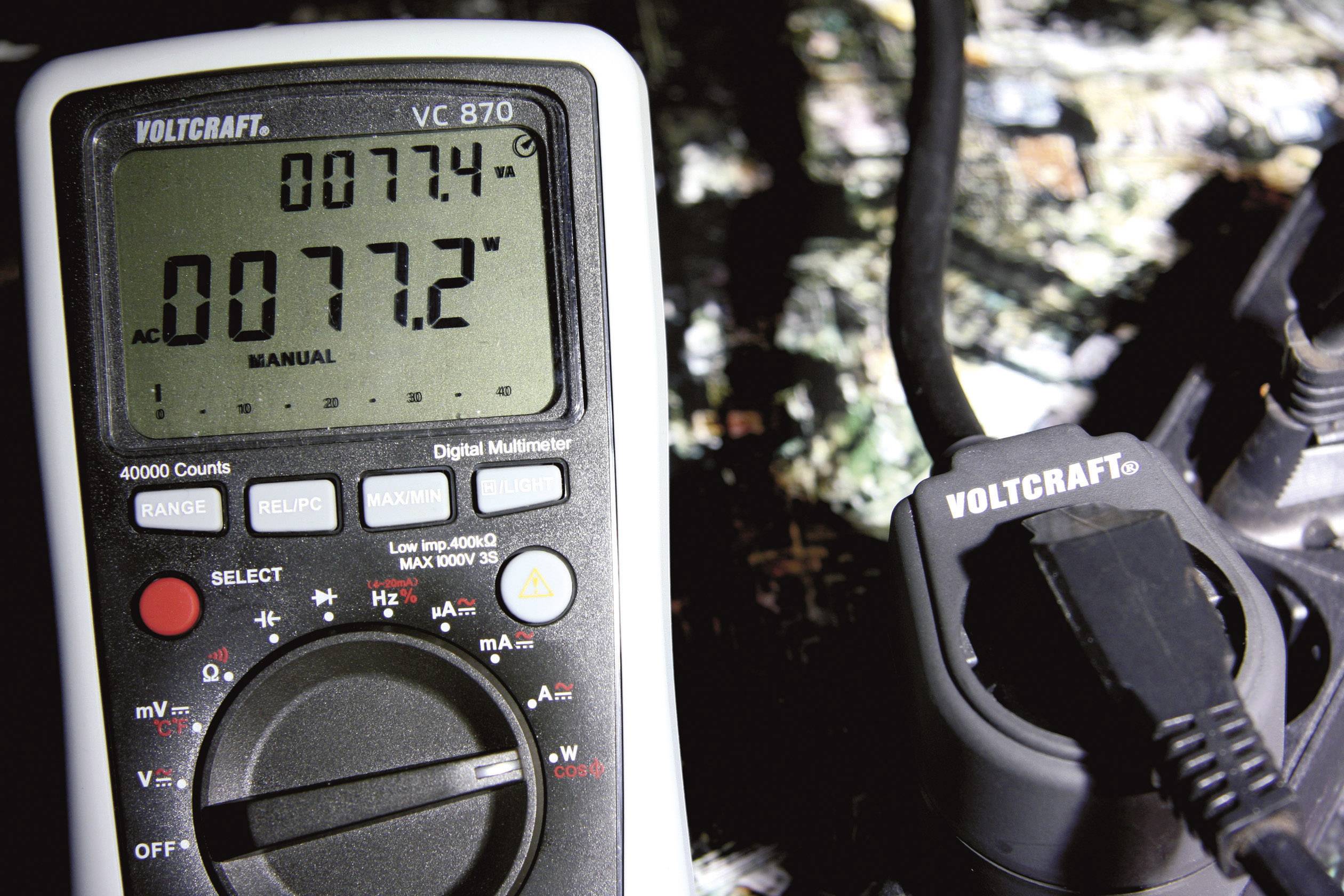 VOLTCRAFT VC870 Handmultimeter digital CAT III 1000 V, CAT IV 600 V Display (Beräkningar): 40000-7