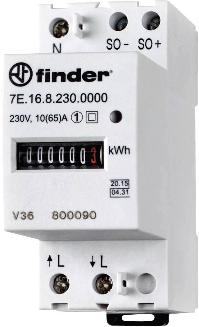Finder 7E.16.8.230.0010 7E.16.8.230.0010 Elmätare mekaniskt 65 A MID-konform: Ja 1 st