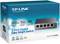 Förpackningen visar en TP-Link 5-ports Gigabit Easy Smart Switch, modell TL-SG105E, med funktioner för effektiv hantering och energibesparing.