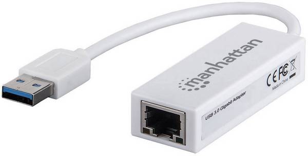 Manhattan Gigabit Ethernet Adapter Nätverksadapter  1 GBit/s USB 3.2 Gen 1