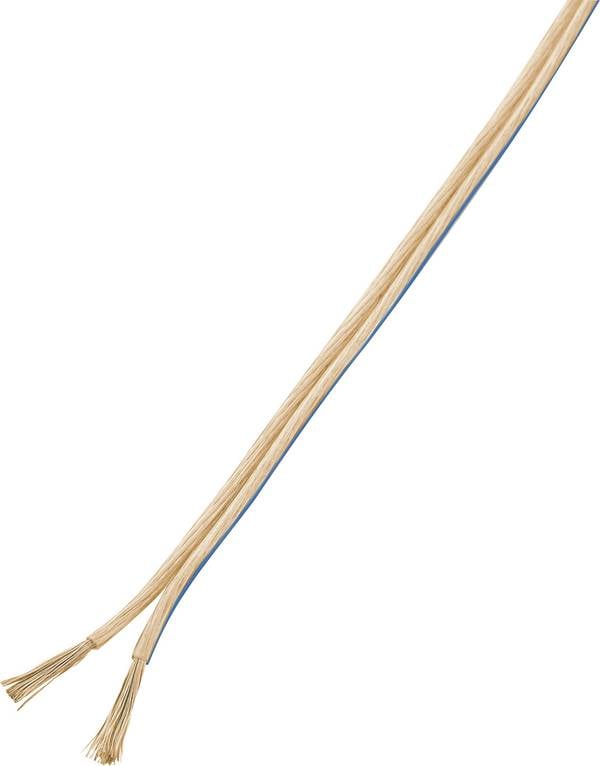 TRU COMPONENTS 1568259 Högtalarkabel 2 x 0.75 mm² Transparent 100 m
